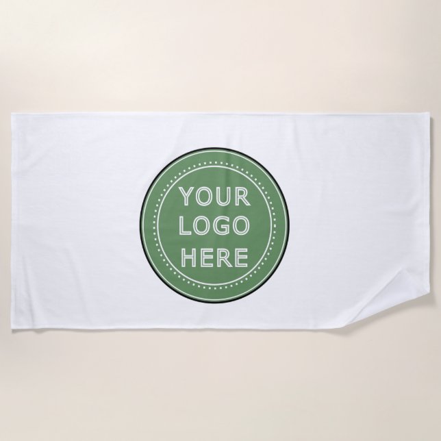 Personalized, stylish, modern & minimal beach towel (Front)