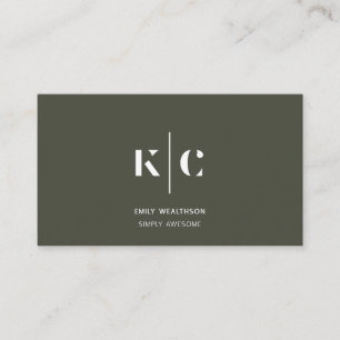 Personalized, stylish, modern & minimal business card