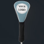 Personalized, stylish, modern & minimal golf head cover<br><div class="desc">This design is usable by all. The text, colours, logo, and images may all be added, changed, or resized as needed. Many thanks.</div>