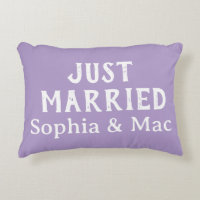 Personalized Stylish Modern Minimal Just Married