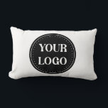 Personalized, stylish, modern & minimal lumbar pillow<br><div class="desc">This design is usable by all. The text,  colours,  logo,  and images may all be added,  changed,  or resized as needed. Many thanks.</div>