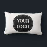 Personalized, stylish, modern & minimal lumbar pillow<br><div class="desc">This design is usable by all. The text,  colours,  logo,  and images may all be added,  changed,  or resized as needed. Many thanks.</div>
