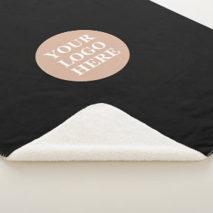 Personalized, stylish, modern & minimal sherpa blanket