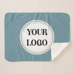 Personalized, stylish, modern & minimal sherpa blanket<br><div class="desc">This design is usable by all. The text,  colours,  logo,  and images may all be added,  changed,  or resized as needed. Many thanks.</div>