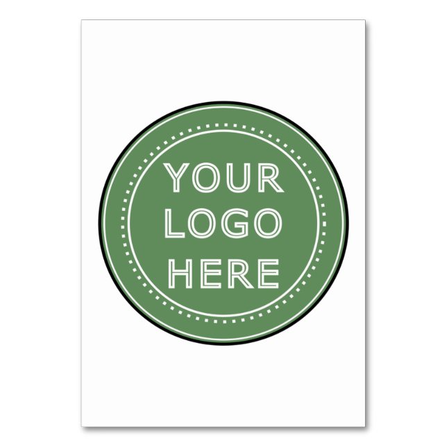 Personalized, stylish, modern & minimal table number (Front)