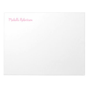 Personalized Stylish Professional Girly Classical Notepad