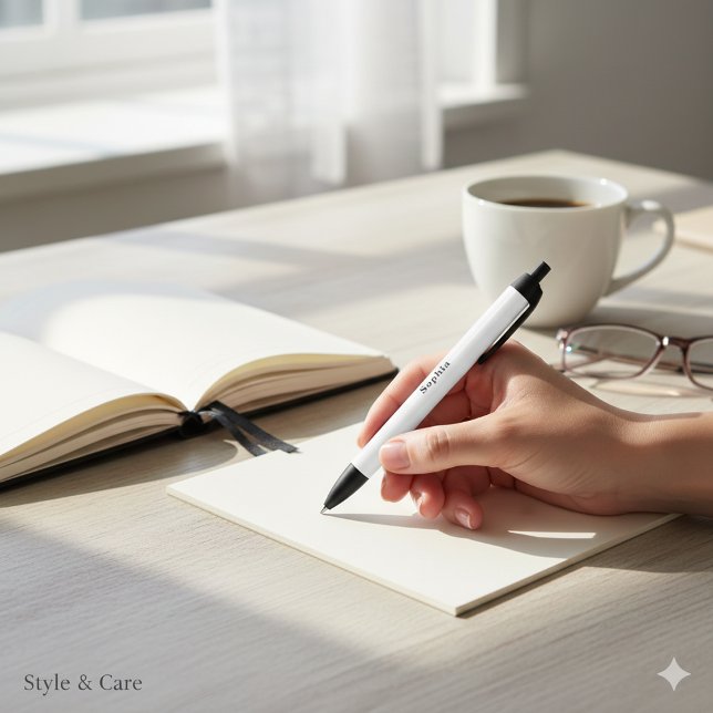 Personalized Stylish White Pen with Your Name (Personalized Stylish White Pen with Your Name)