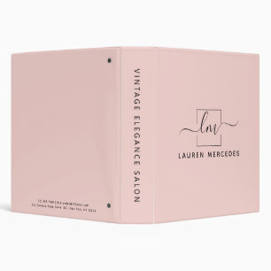 Personalized Stylist Modern Portfolio Binder