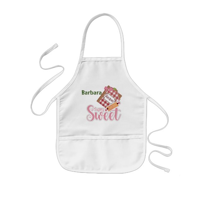 Personalized Sugar Sweet Kids Apron (Front)