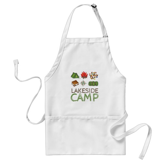 Personalized Summer Camp Camping Mess Hall Standard Apron (Front)
