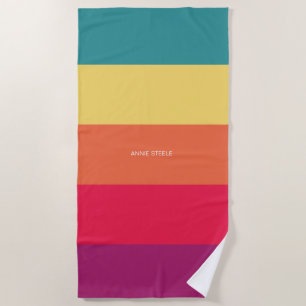 Personalized Summer Celebration Beach Towel