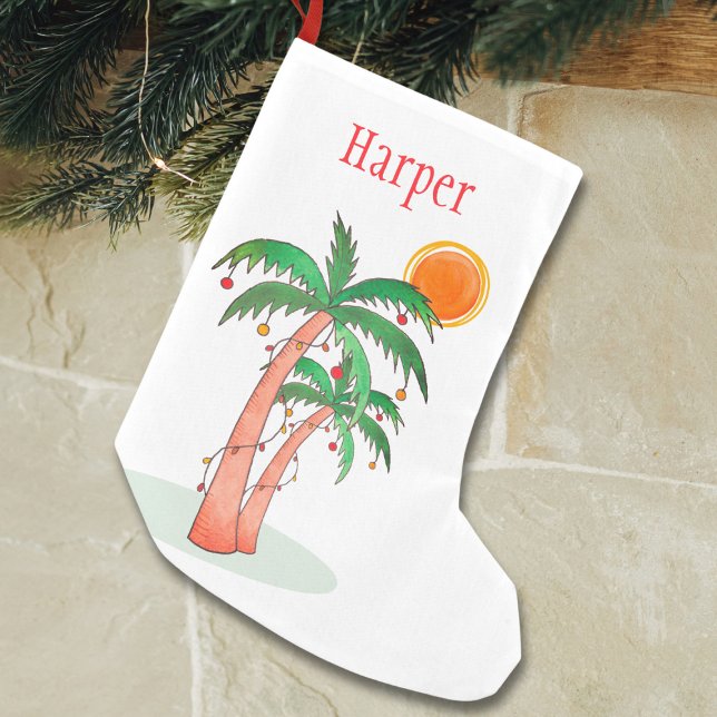 Personalized Summer Christmas Stocking (Creator Uploaded)