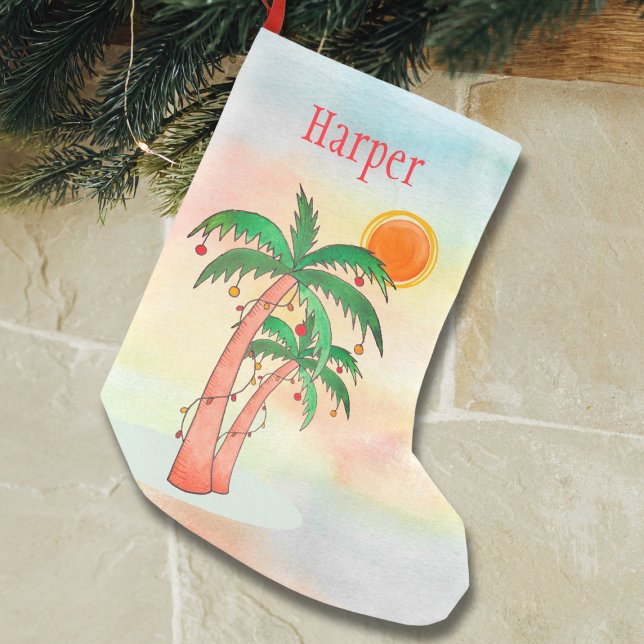 Personalized Summer Christmas Stocking (Creator Uploaded)