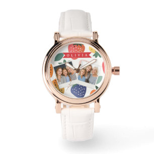 Personalized Summer Colourful Strawberry Pattern Watch