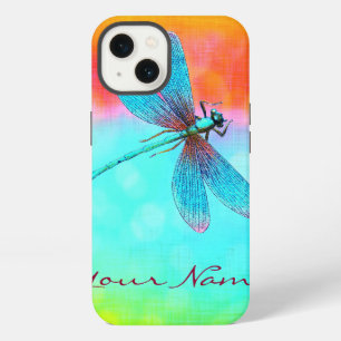 Personalized Summer Dragonfly iPhone 13 Case