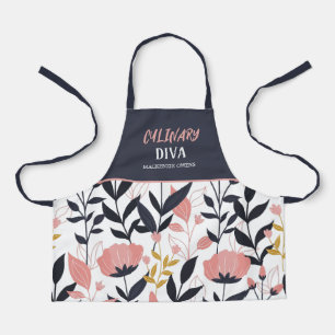 Personalized Summer Floral Kids' Apron