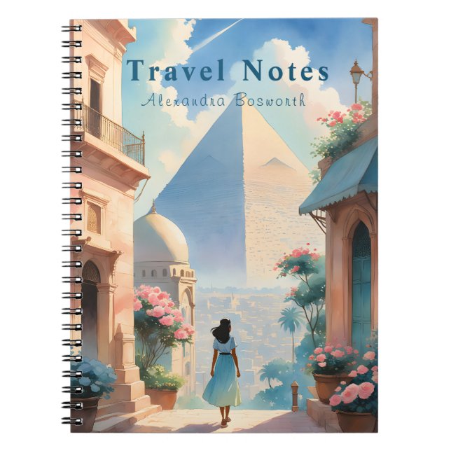 Personalized Summer in Egypt Travel Notebook - (Front)