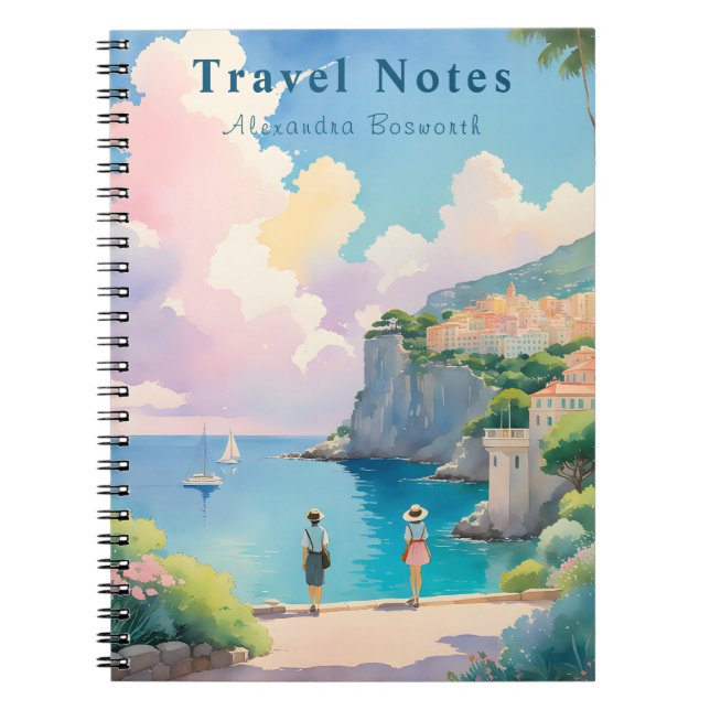 Personalized Summer in France Travel Notebook - (Front)