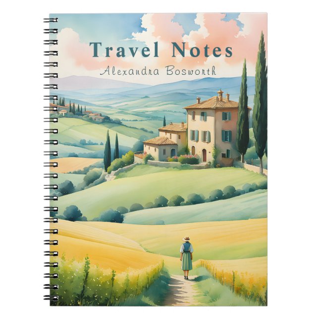 Personalized Summer in Italy Travel Notebook - (Front)