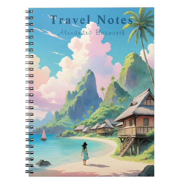 Personalized Summer in Philippines Travel Notebook (Front)