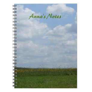 Personalized Summer Meadow Notebook