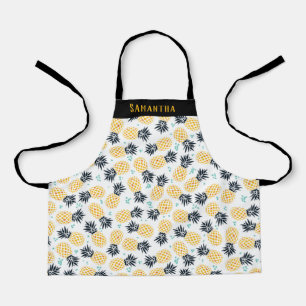 Personalized Summer Pineapple Pattern Apron