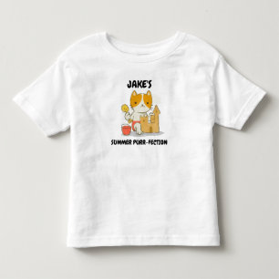 Personalized Summer Sandcastle Toddler T-Shirt