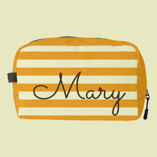 Personalized Summer Stripes Cosmetic Bag