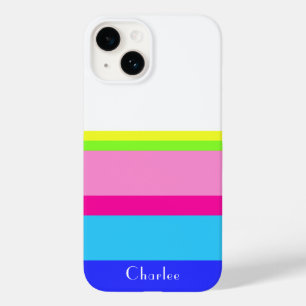 Personalized summer vibes colour block phone case