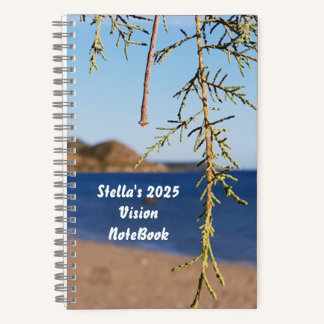 Personalized summer vibes Vision notebook 2025