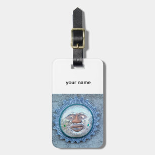 personalized sun face tag