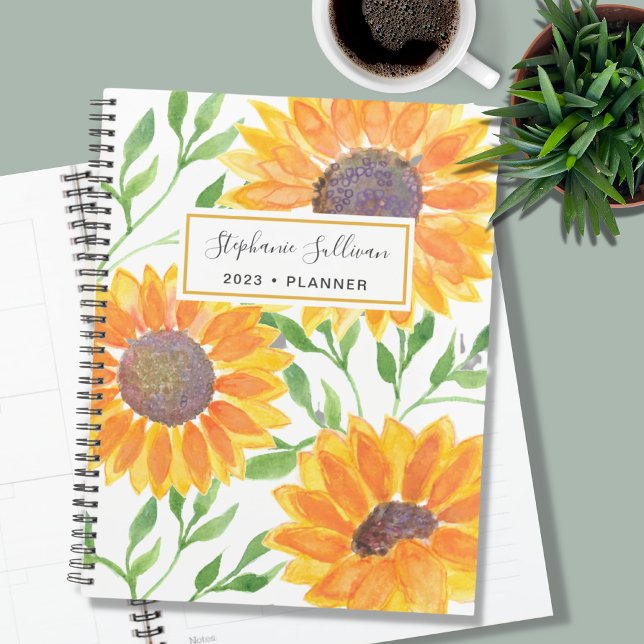 Personalized Sunflower 2023  Planner (Creator Uploaded)