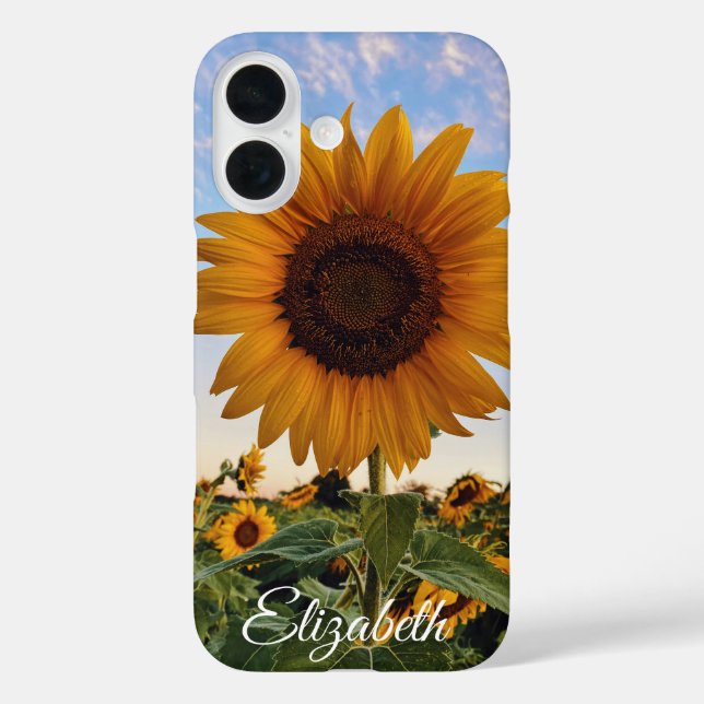 Personalized Sunflower Bloom - Nature Inspired Case-Mate iPhone Case (Back)