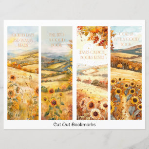 Personalized Sunflower Custom Name Bookmark