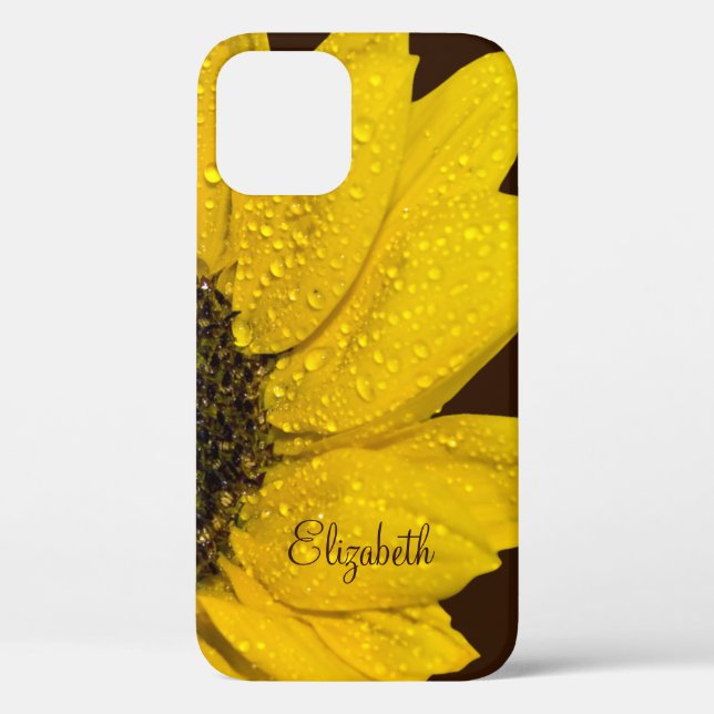 Personalized Sunflower Floral Case-Mate iPhone Case (Back)