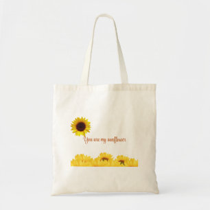 Personalized sunflower frame Tote Bag
