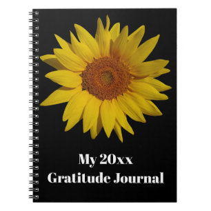 Personalized Sunflower Journal Notebook