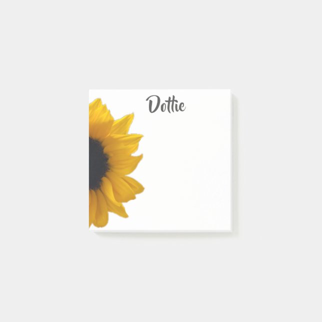 PERSONALIZED SUNFLOWER Post-It notes (Front)
