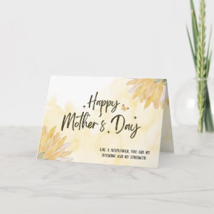 Personalized Sunflower Sunshine Mother’s Day Card