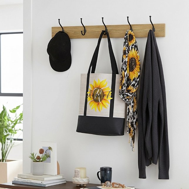 Personalized sunflower  tote bag (Creator Uploaded)