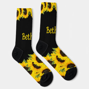 Personalized Sunflowers  Socks