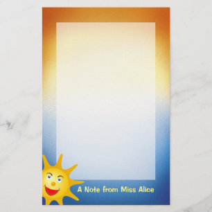 Personalized Sunny Stationery
