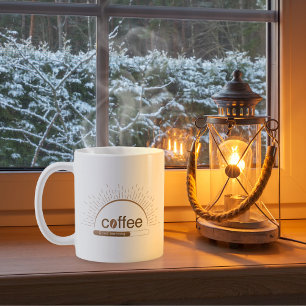 Personalized Sunrise Coffee Mug with Good Morning 