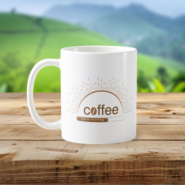 Personalized Sunrise Coffee Mug with Good Morning  (Creator Uploaded)