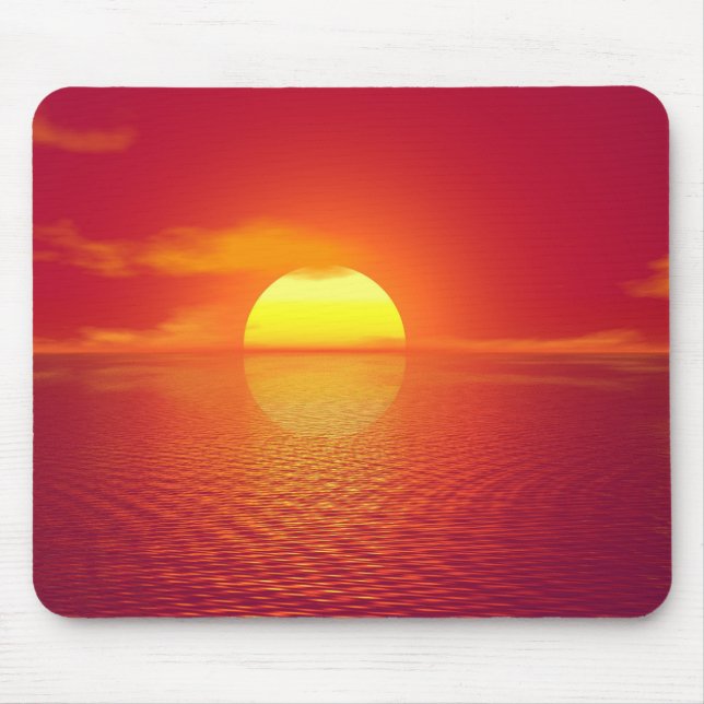 Personalized Sunset Beach Mouse Pad (Front)
