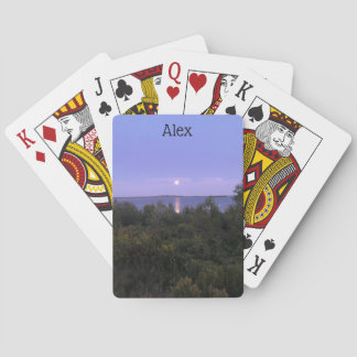 Personalized Sunset Playing Cards