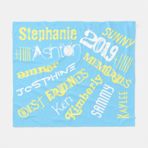 Personalized Sunshine Blanket 8 to 10 Names