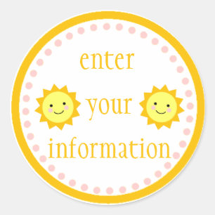 Personalized Sunshine Sticker