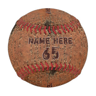 Personalized Super Cool Rustic Baseball Ball