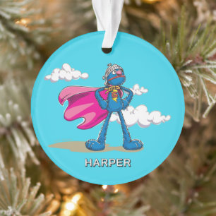Personalized Super Grover   Custom Name & Photo Ornament